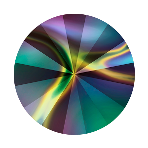 Swarovski 1122 Rivoli SS39 Crystal Rainbow Dark 
