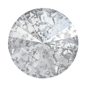 Swarovski 1122 Rivoli 14mm Crystal Silver Patina 