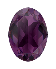 Swarovski 4120 Oval Fancy Stone 8x6mm Amethyst (Unfoiled) Ignite