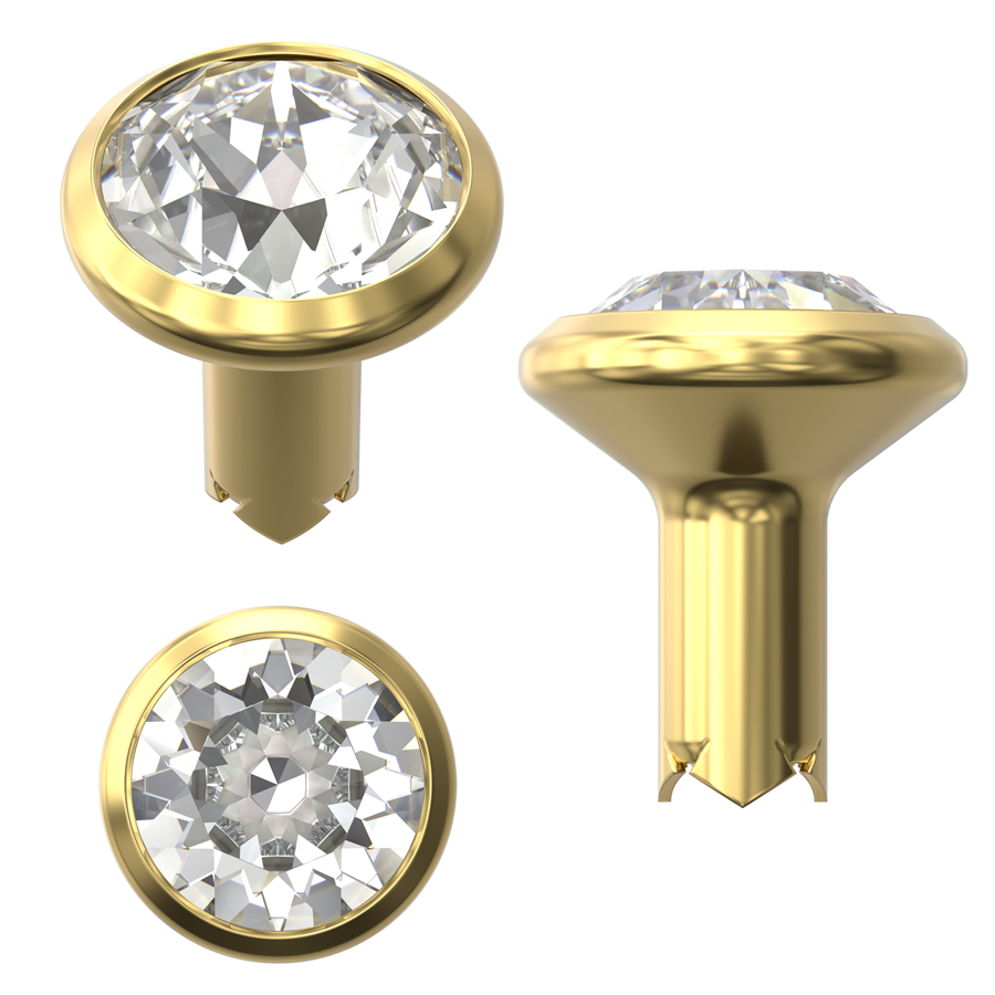 Gold Brushed Rivets