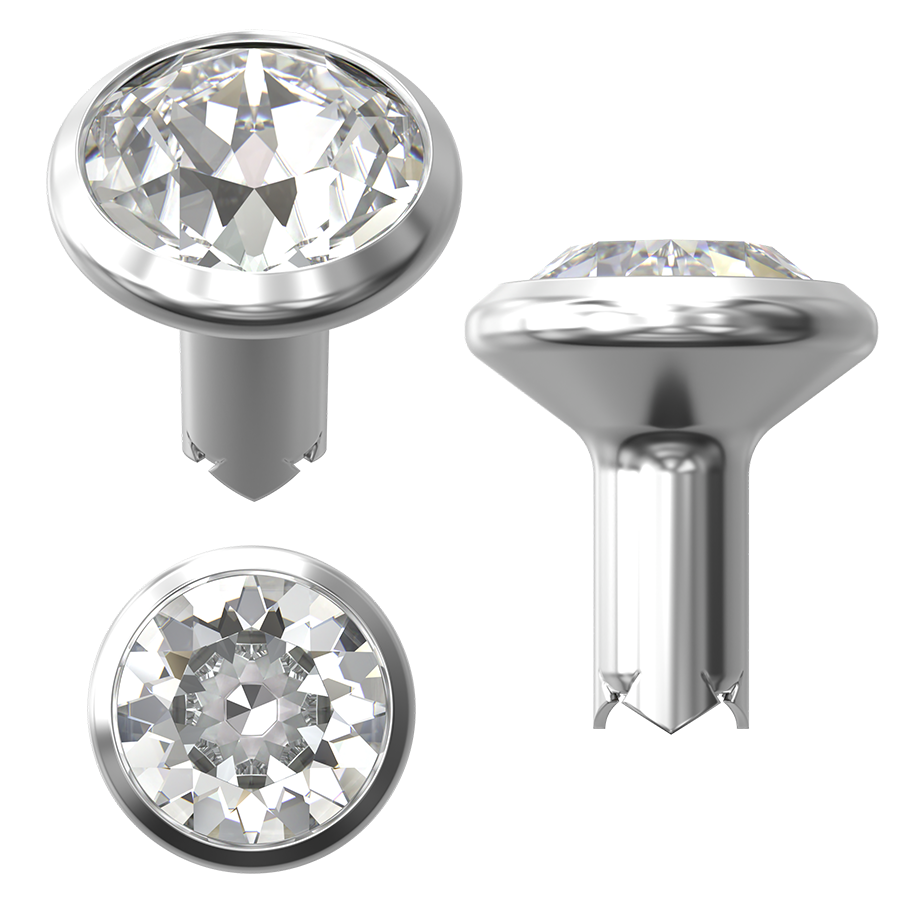 Silver Brushed Rivets