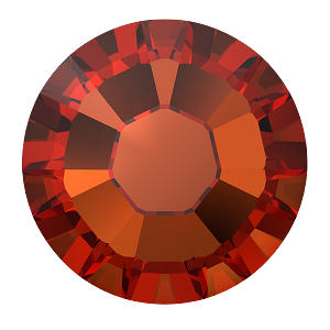 Swarovski 2038 Hot Fix Xilion Flatback Rhinestones SS 8 Persian Red (TCF) (1,440 Pieces)