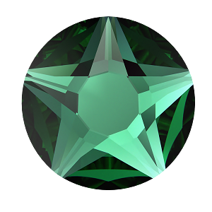 Swarovski 2100 Hot Fix Xirius Star Rose Flatback Rhinestones SS12 Majestic Green (1,440 Pieces)