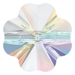Swarovski 3011 Clover Button 14mm Crystal AB Unfoiled (72 Pieces)