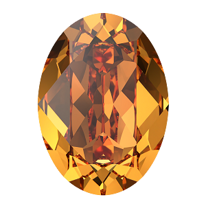 Swarovski 4120 Oval Fancy Stone 14x10mm Dark Orange (TCF) 