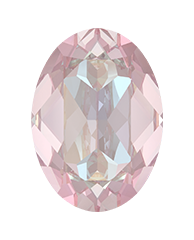 Swarovski 4120 Oval Fancy Stone 18x13mm Crystal Dusty Pink DeLite (LacquerPro) +