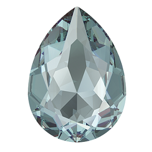 Swarovski 4320 Pear Fancy Stone 10x7mm Aqua (Unfoiled) Ignite +