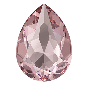 Swarovski 4320 Pear Fancy Stone 6x4mm Light Rose (Unfoiled) Ignite +