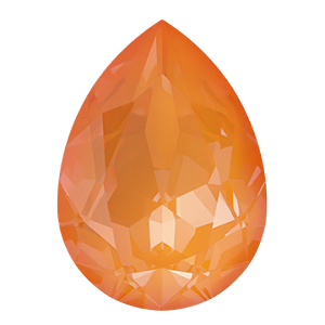 Swarovski 4320 Pear Fancy Stone 14x10mm Crystal Mango Ignite (LacquerPro) 