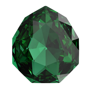 Swarovski 4329 Majestic Fancy Stone 10x8.7mm Majestic Green (72 Pieces) +