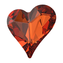 Swarovski 4809 Sweet Heart Fancy Stone 17x15.5mm Persian Red (TCF) (48 Pieces) 