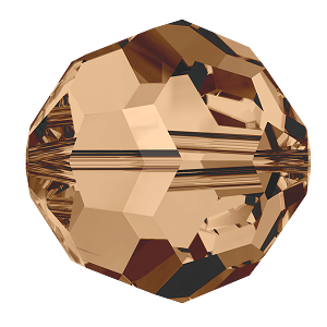 Swarovski 5000 Round Bead 4mm ReCreated Light Smoked Topaz 