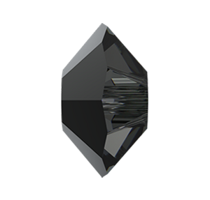 Swarovski 5305 Flat Bicone Bead 5mm Crystal Silver Night 