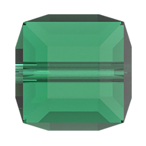 Swarovski 5601 Cube Bead 4mm Majestic Green 