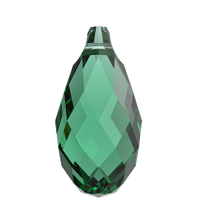Swarovski 6010 Briolette Pendant 11x5.5mm Majestic Green 