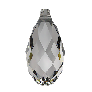 Swarovski 6010 Briolette Pendant 13x6.5mm Crystal Urban Grey 