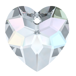 Swarovski 6215 Fancy Heart Pendant 18mm Crystal AB (72 Pieces)