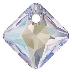 Swarovski 6431 Princess Cut Pendant 16mm Crystal Shimmer