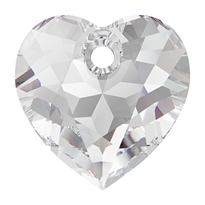 Swarovski 6432 Heart Cut Pendant 8mm Crystal