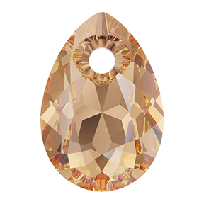 Swarovski 6433 Pear Cut Pendant 16mm Light Colorado Topaz