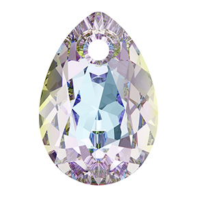 Swarovski 6433 Pear Cut Pendant 16mm Crystal Vitrail Light (Protective Layer)