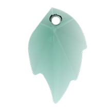 Swarovski 6735 Leaf Pendant 26x16mm Emerald